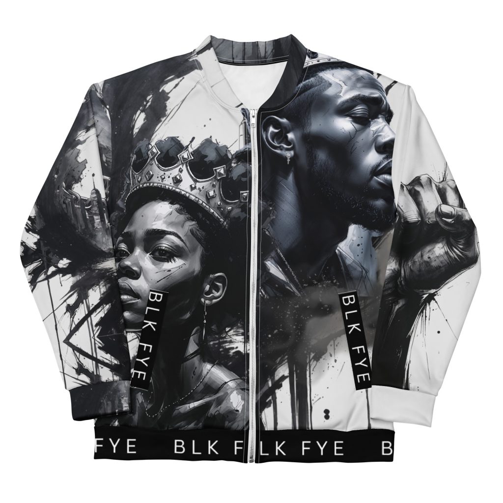 All over print King & Queen Unisex Bomber Jacket