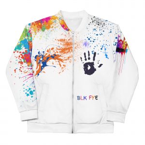 BLK FYE Paint Drip style Unisex Bomber Jacket