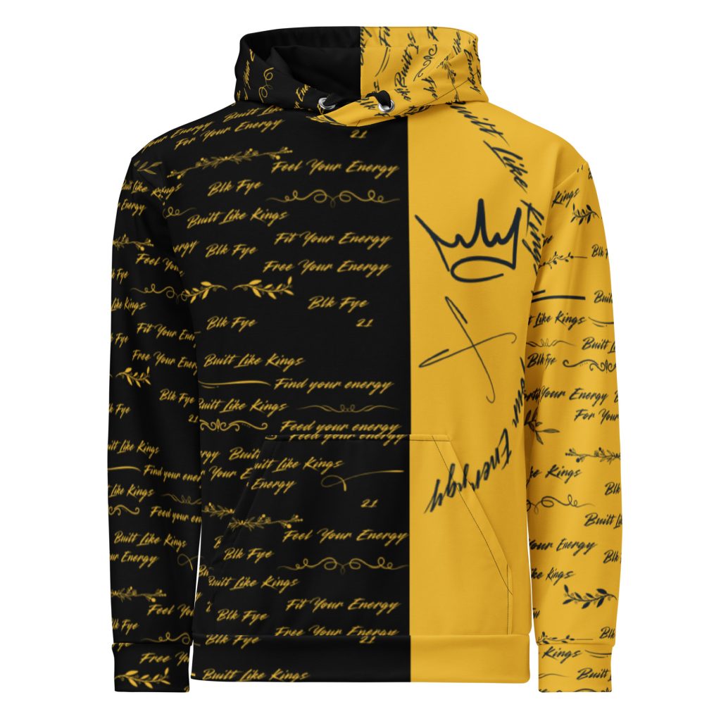 Black and gold 2 tone BLK FYE Unisex Hoodie