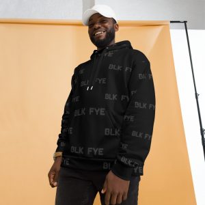 BLK FYE black on black logo Unisex Hoodie