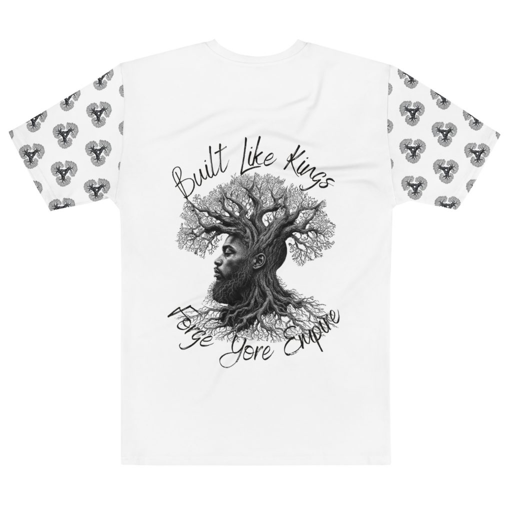 BLK FYE Men’s cotton crew neck t-shirt Geometric Tree Design